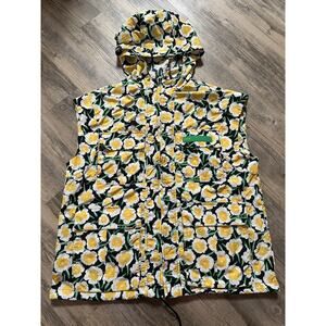 DVF X Target Diane Von Furstenberg Nylon Packable Poppy Hooded Vest Size XS